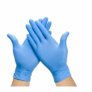 Guantes de nitrilo azul
