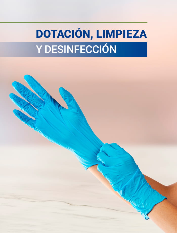 dotación de limpieza y desinfección para carnicería